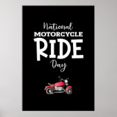 オートバイの乗り日の看板ポスター ポスター (正面)
