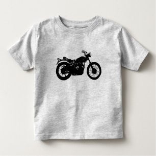 オートバイの写実的な幼児のTシャツ トドラーTシャツ