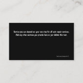 オートバイの名刺 名刺 (裏面)