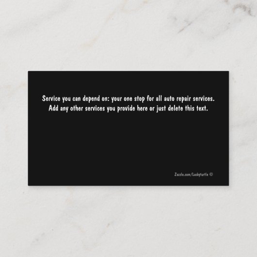 オートバイの名刺 名刺 (裏面)