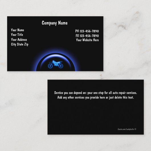 オートバイの名刺 名刺 (正面/裏面)