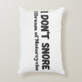 「オートバイの夢を見て、いびきはしないおもしろい」 アクセントクッション (正面(垂直))