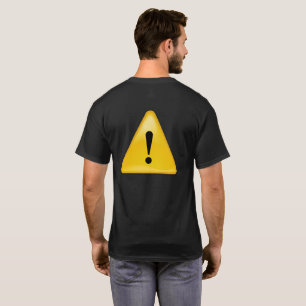 オートバイの安全のための注意の記号 Tシャツ