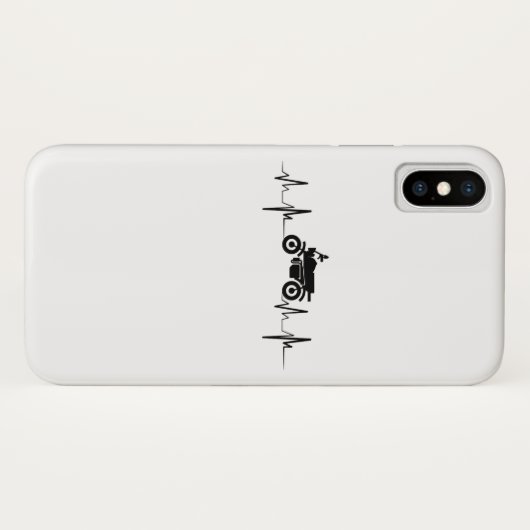 オートバイの心拍のバイクもしくは自転車に乗る人Gif Case-Mate iPhoneケース (裏面(横))