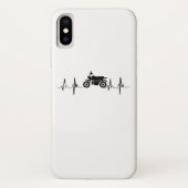 オートバイの心拍のバイクもしくは自転車に乗る人Gif Case-Mate iPhoneケース (裏面)