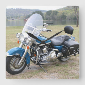 オートバイの時計 スクエア壁時計