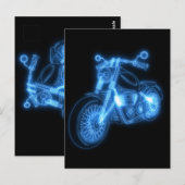 オートバイの未来デザインプリント ポストカード (正面/裏面)