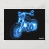 オートバイの未来デザインプリント ポストカード (裏面)