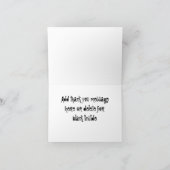 オートバイの炎はメッセージカード感謝していしています サンキューカード (内部)