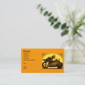 オートバイの競争 名刺 (スタンド正面)