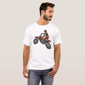 オートバイの競争 Tシャツ (正面フル)