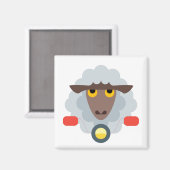 オートバイの羊 マグネット (正面/裏面)