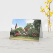 オートバイの芸術カード カード (黄色い花)