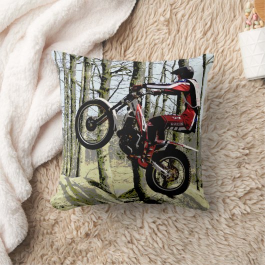 オートバイの試験のライダーの正方形のクッション クッション (ブランケット)