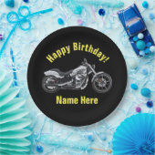 オートバイの誕生日のプレート ペーパープレート (パーティー)
