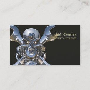 オートバイの販売/修理/メタルスカル/xBones 名刺