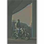 オートバイの贈り物 シール (正面)