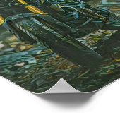 オートバイの贈り物 ポスター (角)