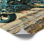 オートバイの贈り物 ポスター (角)