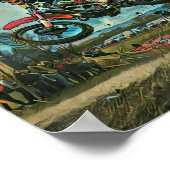 オートバイの贈り物 ポスター (角)