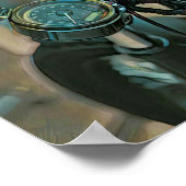 オートバイの贈り物 ポスター (角)