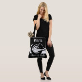 オートバイの車輪に乗るために生きる トートバッグ (モデル)