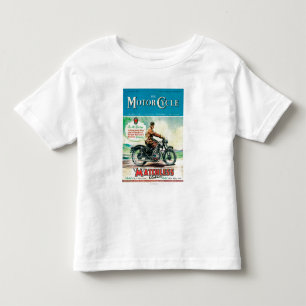 オートバイの雑誌カバー トドラーTシャツ
