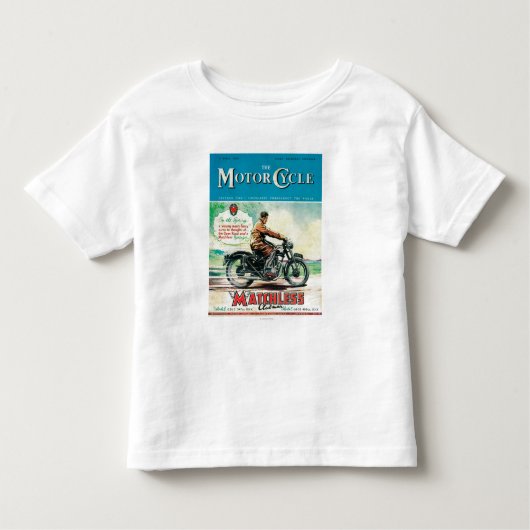 オートバイの雑誌カバー トドラーTシャツ (正面)