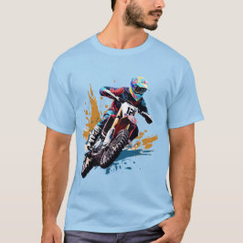 オートバイの驚くべきバイクバイクもしくは自転車に乗る人ライダーツーリング Tシャツ