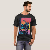 オートバイの驚くべきバイクバイクもしくは自転車に乗る人ライダーツーリング Tシャツ (正面フル)