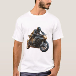 オートバイの驚くべきバイクバイクもしくは自転車に乗る人ライダーツーリング Tシャツ