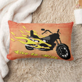 -オートバイのLumbarの枕に乗るために住んで下さい ランバークッション (ブランケット)