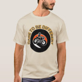 オートバイはっきりしたデザイン Tシャツ (正面)
