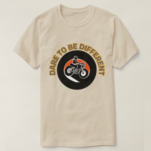 オートバイはっきりしたデザイン Tシャツ (デザイン正面)
