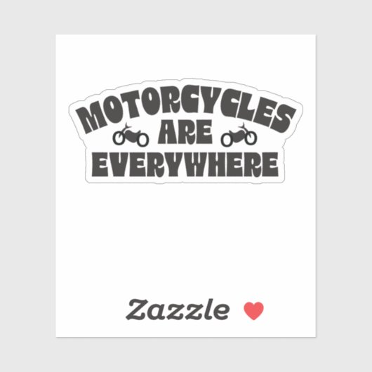 オートバイはどこでも認識度と安全性 シール (シート)