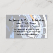 オートバイはサービスを分けます 名刺 (正面)