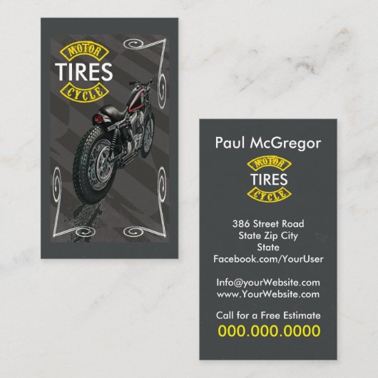 オートバイは名刺を疲れさせます 名刺 (正面/裏面)