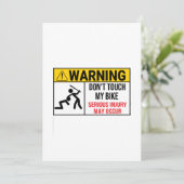 オートバイはTouchしない私のバイク警告はTouchしない 招待状 (スタンド正面)
