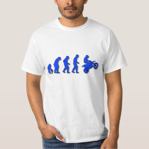 オートバイへの人の進化 Tシャツ