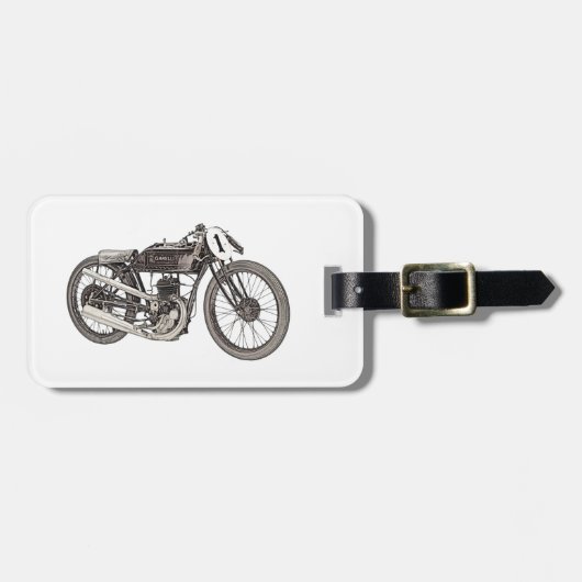 オートバイを競争させる1926年のGarelli ラゲッジタグ (正面横)