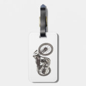 オートバイを競争させる1926年のGarelli ラゲッジタグ (裏面縦)