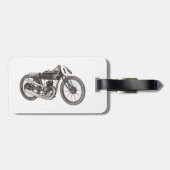 オートバイを競争させる1926年のGarelli ラゲッジタグ (裏面横)