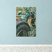 オートバイを買うギフト キャンバスプリント (インサイチュ (ウッドフロア))