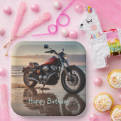 オートバイアットサンセット ペーパープレート (パーティー)