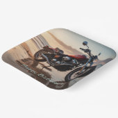 オートバイアットサンセット ペーパープレート (傾斜あり)