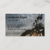 オートバイイラストレーション 名刺 (裏面)