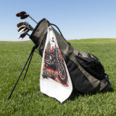 オートバイインデザートサボスウエスタンセット ゴルフタオル (グリーン)