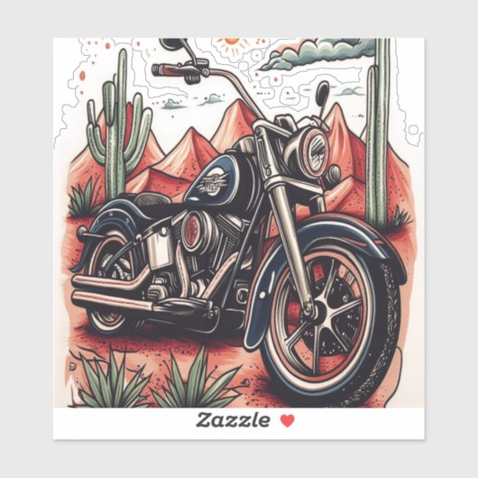 オートバイインデザートサボスウエスタンセット シール (シート)