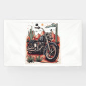 オートバイインデザートサボスウエスタンセット 横断幕 (横)