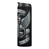 オートバイウィングエンブレム引用文 タンブラー (回転右)